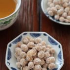 節分豆リメイク　炒り大豆の砂糖菓子（柚子風味）