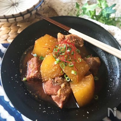 【圧力鍋使用】韓国風♡ピリ辛 豚の角煮