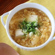 豆腐と卵の和風しょうがスープ