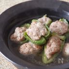 かつお出汁と食べる♪ピーマンの肉詰め＜徳一番花かつお＞