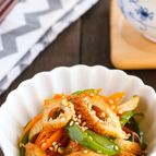 甘辛お箸がとまらない♪ちくわとにんじん・ピーマンのレンジ和え