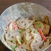 蓮根と枝豆とカニカマの旨ぽんごまマヨ和え【花粉対策にも◎】の工程4