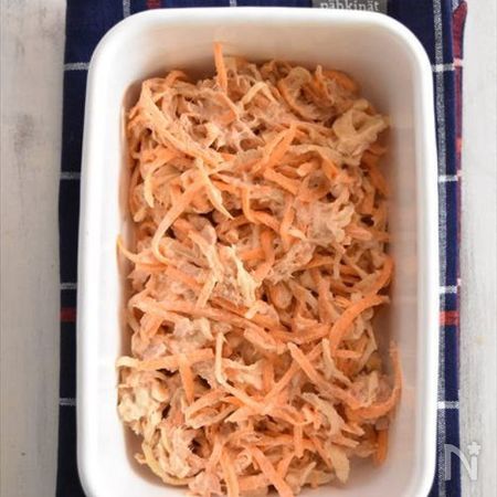 病みつきになる 切り干し大根と人参の麺つゆツナマヨ和え By 四万十みやちゃん 宮崎香予 レシピサイト Nadia ナディア プロの 料理家のおいしいレシピ