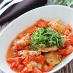 さっぱり！暑い日にピッタリ♡チキンの和風トマト煮込み