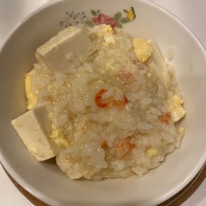 おかか昆布🍙の作ってみた!投稿(とろみつき！かに玉豆腐の中華風スープ)