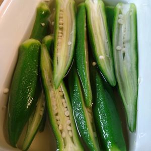 なべ円の作ってみた!投稿(オクラの虜になる♡さっぱり簡単【オクラの白だし漬け】)