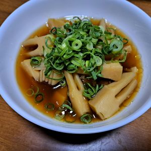karasadの作ってみた!投稿(旦那のおつまみシリーズ①たけのこメンマと煮卵のセット😋🍺)
