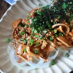 やみつき!砂肝のコチュわさポン酢
