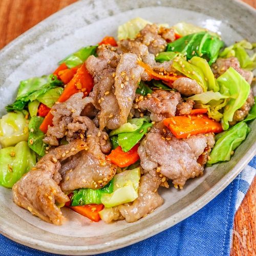 ご飯が進む♪【豚肉と野菜の旨だれ炒め】10分で簡単◎