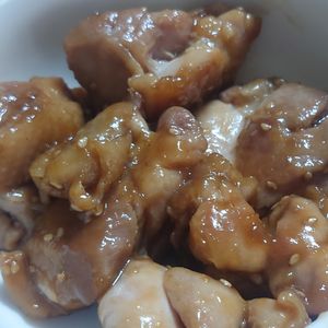 オレンジの作ってみた!投稿(【天才的に旨い♡鶏肉のごまてりやき】ご飯がすすむ♡)