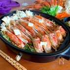 【ホットプレートで豪快‼︎ズワイ丸ごと焼き】ぽん酢バター