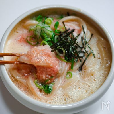 暑い日に食べたい！ふわとろ釜玉うどん