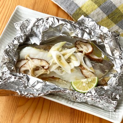 タラのホイル焼き ごま油とすだち風味