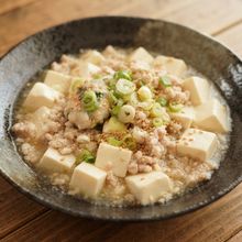 鶏むねひき肉の白マーボー