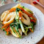 水菜ひと袋ぺろり！簡単〝水菜とちくわの中華炒め〟