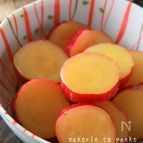 作り置き・お弁当に！さつまいものはちみつレモン煮