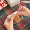 【切って焼くだけ！】無印バウムのクリスマスラスク🎄の工程7