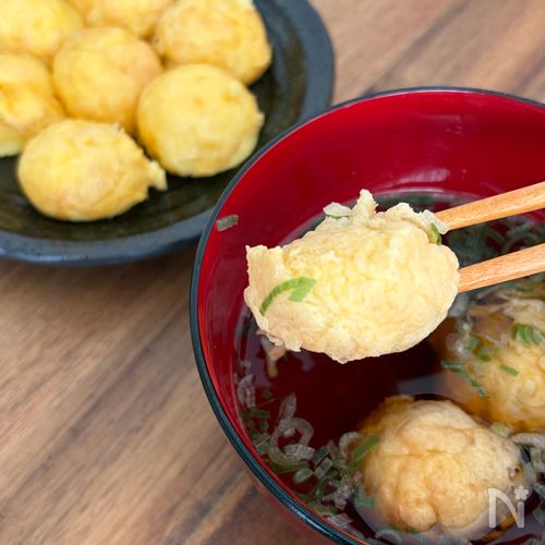 『もちとろ米粉の明石焼き』材料混ぜて焼くだけ!