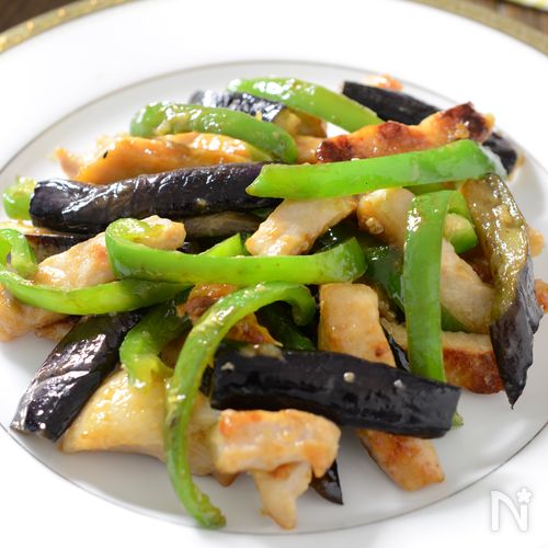 ご飯進む！【豚肉ピーマン茄子の中華炒め】簡単☆スタミナおかず