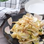 5分で完成！優しい味でネバシャキ旨♡白菜と長芋のごま味噌炒め