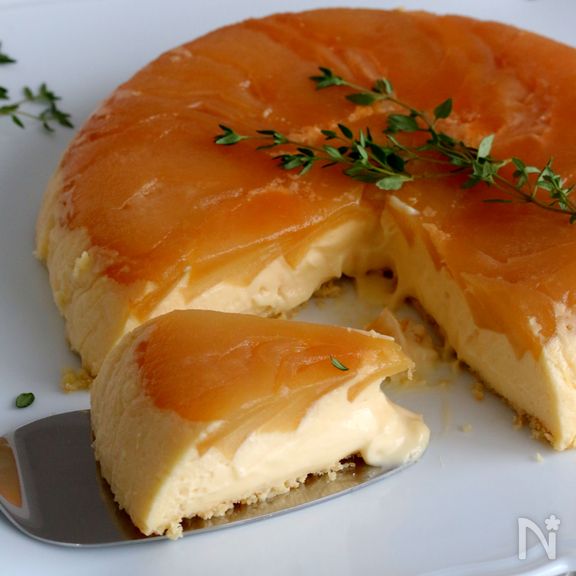 フライパンでチーズケーキ！とろけるチーズアップル