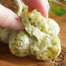 チーズがとろーり♪もちもち食感の、のり塩ポテト