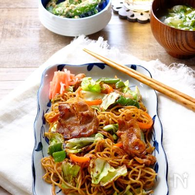 縁日風☆焦がさずの焦がしソース焼きそば!