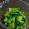青梗菜とハムの中華和えの工程3