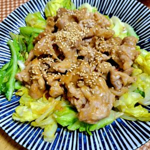 ヴェルの作ってみた!投稿(『春キャベツと豚こまのスタミナ味噌炒め』包丁いらず♪)