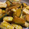 たぐともの作ってみた!投稿(とうもろこしとかぼちゃのバター醤油炒め)