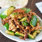【豚ときゅうりの中華炒め】スタミナ満点、ご飯がすすむ♩