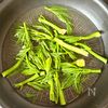 ほろ苦がおいしい♪《タラの芽の卵とじ》の工程2