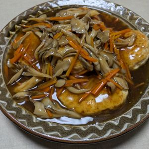maronの作ってみた!投稿(【鶏ひき肉ときのこの和風あんかけハンバーグ】ほっこり和食♡)