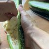 ゴーヤのキムチ和えの工程1