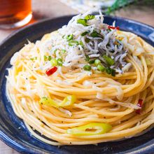 しらすとネギの柚子胡椒ペペロンチーノ