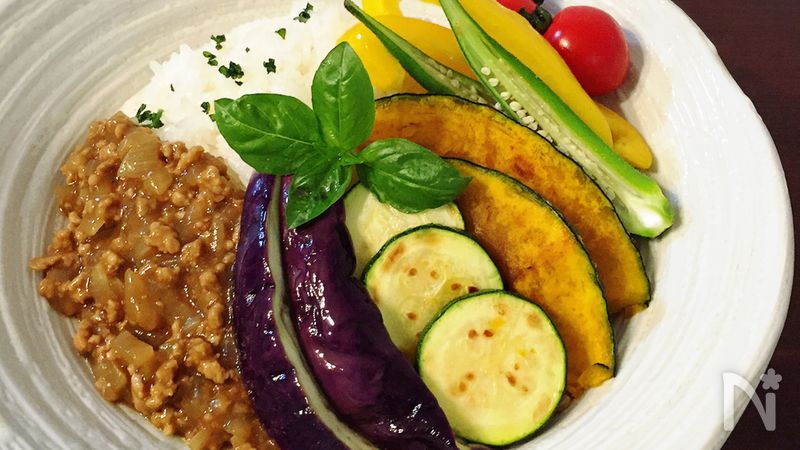 煮込まず らくウマ 夏野菜たっぷりキーマカレー By のりp Noripetit レシピサイト Nadia ナディア プロの料理家のおいしいレシピ