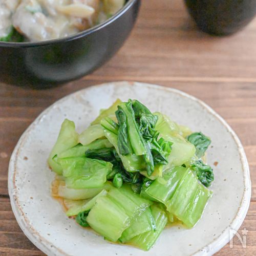 材料3つだけで作れる!ちんげん菜のめんつゆ和え