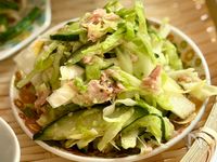 栄養たっぷり♡キャベツときゅうりの中華ツナサラダ