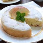 フライパンで【米粉の林檎ケーキ】オーブン不要でホールケーキ☆