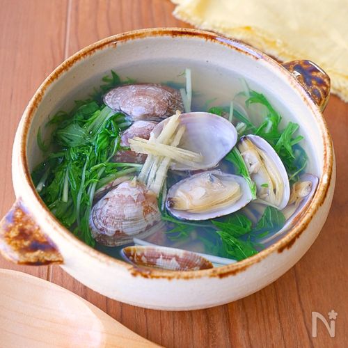 【10分で整う】芯から温まる♪『水菜とあさりの温活スープ』