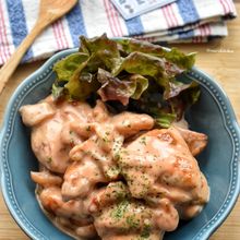 子供ウケ抜群♪夢中で食べる♪鶏もも肉deえびマヨ風♪