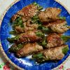 チョビの助の作ってみた!投稿(『ピリ辛柚子胡椒だれで。インゲンの豚肉巻き』#お弁当)