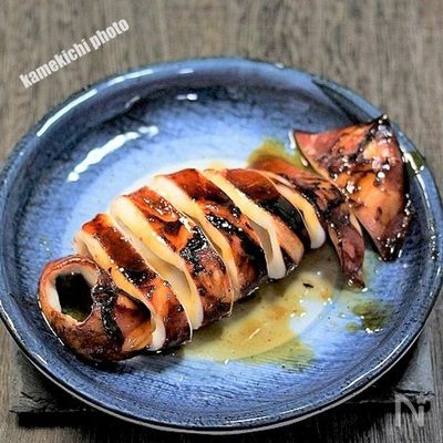 フライパンで簡単「イカの姿焼き」