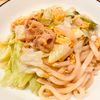ちひろの作ってみた!投稿(豚バラとレタスの香ばし焼きうどん【卵入りで大満足】)