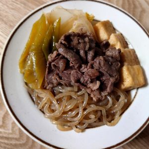 1063890の作ってみた!投稿(【すき焼き風煮】パパッとフライパンで♪ご飯が進む♡)