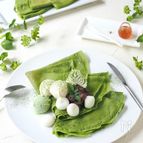 ほろ苦！大人の抹茶のクレープ