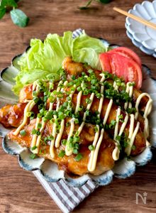 ささみ丸ごと！【ささみのねぎマヨ照り焼き】ごはんがすすむ♪