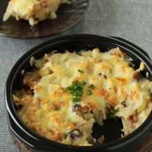 きのことツナのクリームポテトグラタン