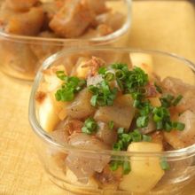 こんにゃくと大根のおかか炒め煮