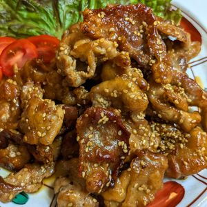 ejaの作ってみた!投稿(【包丁不要!カリカリ豚こまの甘酢ごま和え】子供爆食♡︎)